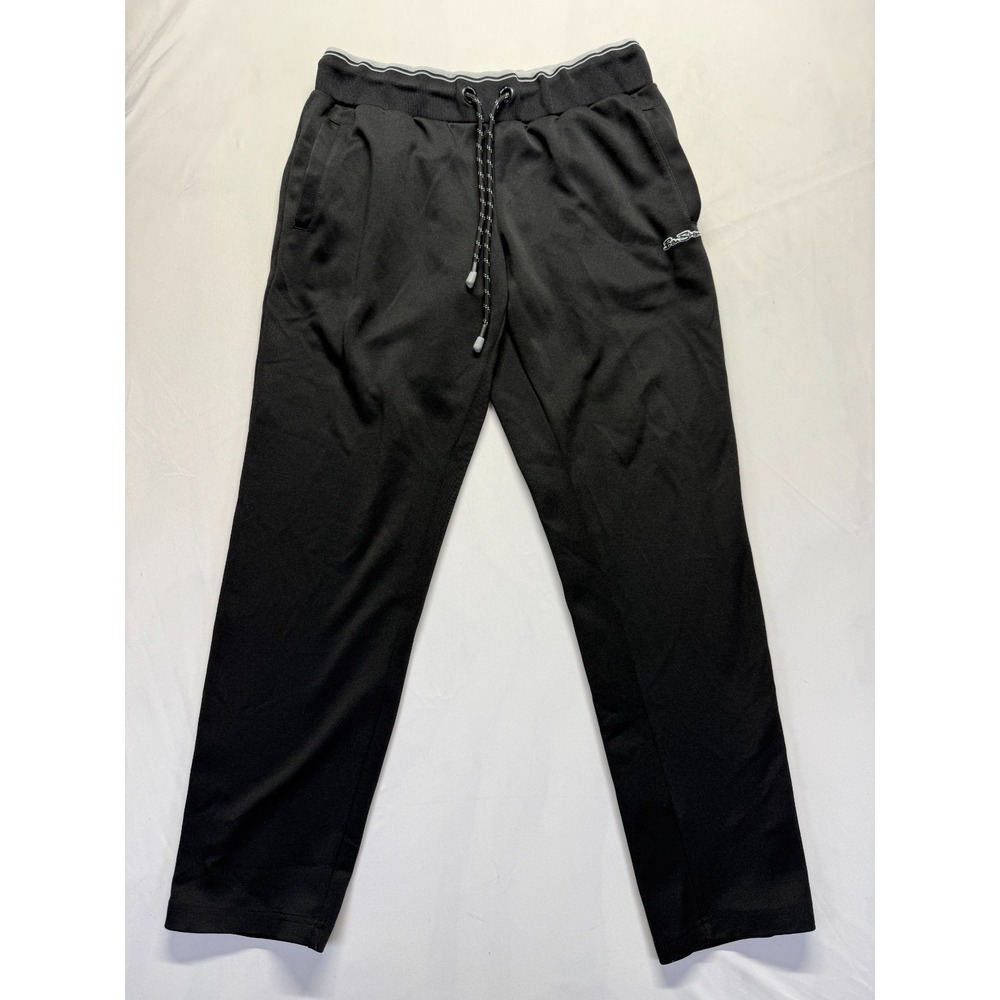 Ben Sherman Track Pants Mens Large Black Drawstring Straight Leg Athletic Wear